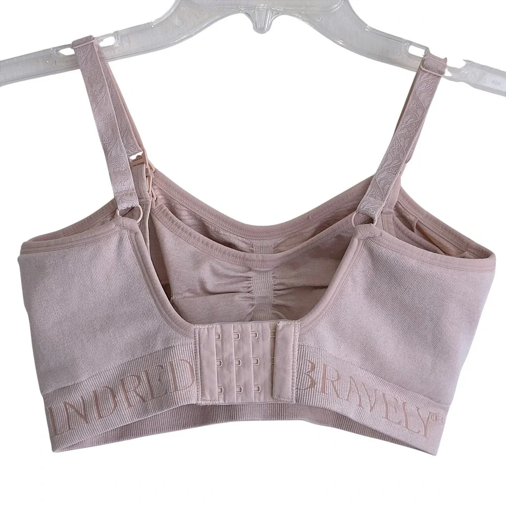 Kindred Bravely Sublime® Hands-Free Pumping & Nursing Bra Beige Size Small EUC